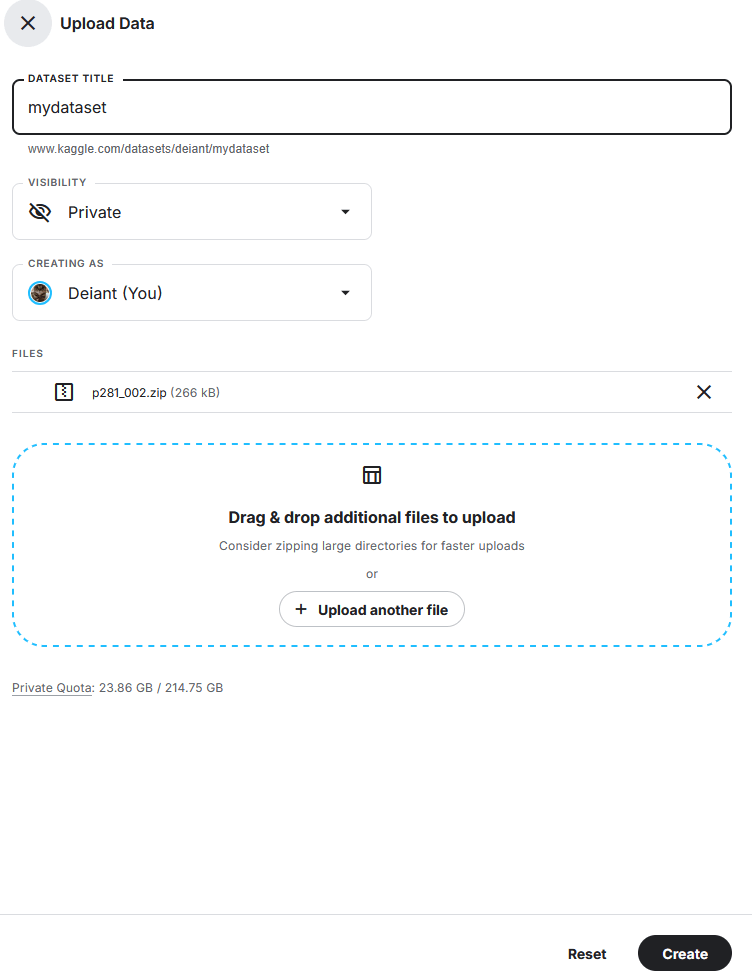 An image showing the upload window